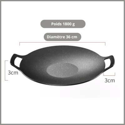 POELE_EN_FONTE_NATURELLE_POUR_BARBECUE_INTERIEUR_CARACTERISTIQUES-36 cm
