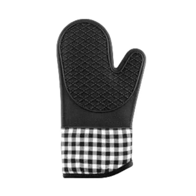 Gants de cuisine en silicone noir