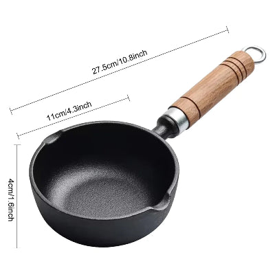 mini poele en fonte naturelle 13 cm caracteristiques