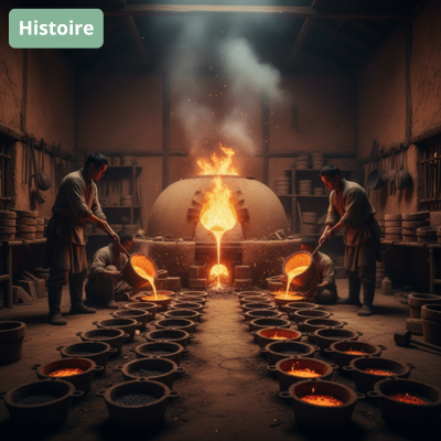 fabrication artisanale ustensiles de cuisine en fonte chine