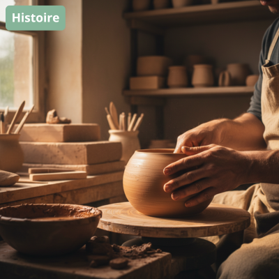 fabrication artisanale d'ustensile de cuisine en céramique