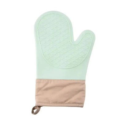 Gants de cuisine en silicone vert