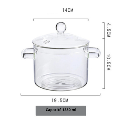 MARMITE | VERRE BOROSILICATE