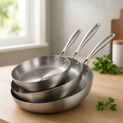 POELES INOX | SET DE 2/3 PIECES