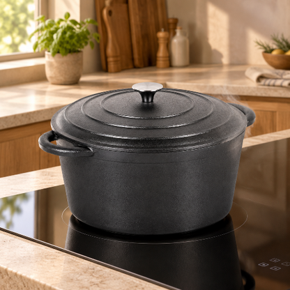 Cocotte en fonte  sur induction