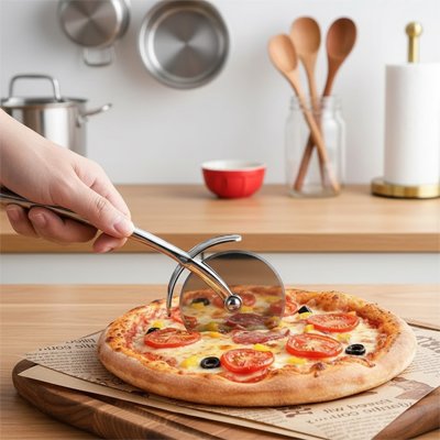 Couteau à pizza découpe de pizza en tranche