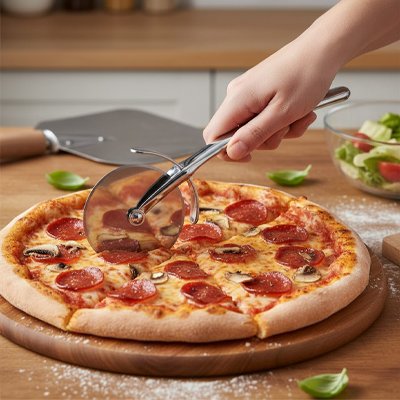 Couteau à pizza découpe de pizza en tranche