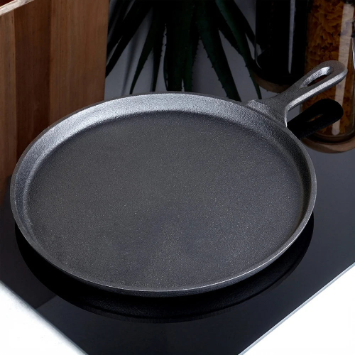 Vue de dessus de la crêpière en fonte 26 cm