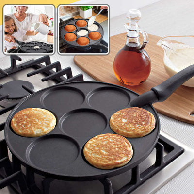 crepiere antiadhesive sur le gaz pancakes qui cuisent et ne collent pas