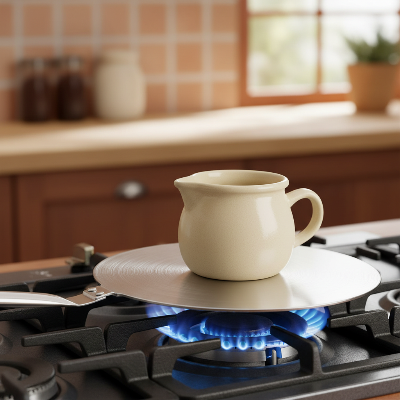 Disque diffuseur - pot à lait céramique sur gaz 