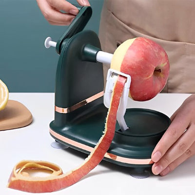 éplucheur à pommes en action
