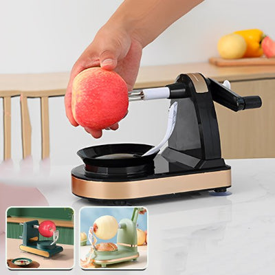éplucheur à pommes enfilage pomme