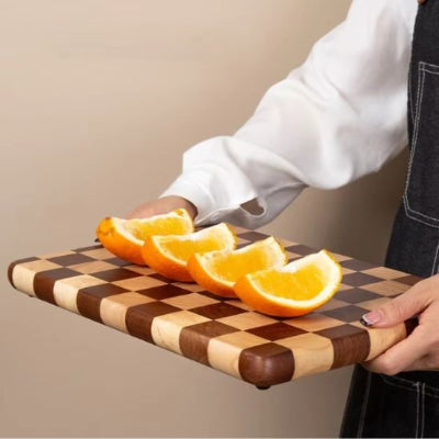 Planche à découper bois présentation plateau à fruits