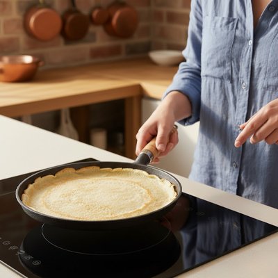 Poêle à crêpes cuisson crêpes