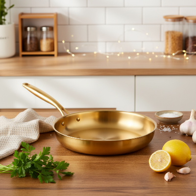 Poele inox 18 10 doree decor chaleureux