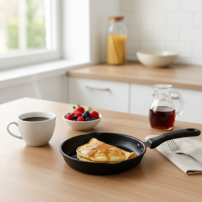 Poele en fonte induction 12 cm pancake petit dejeuner