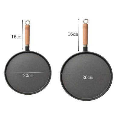 poele a crepes en fonte caracteristiques 20 et 26 cm