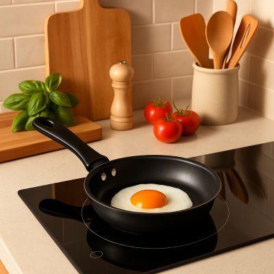 POELE EN FONTE NATURELLE 12 CM - COMPATIBLE INDUCTION
