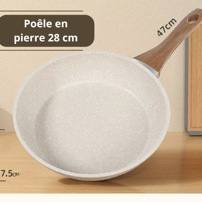 poele en pierre 28 cm qui ne colle pas