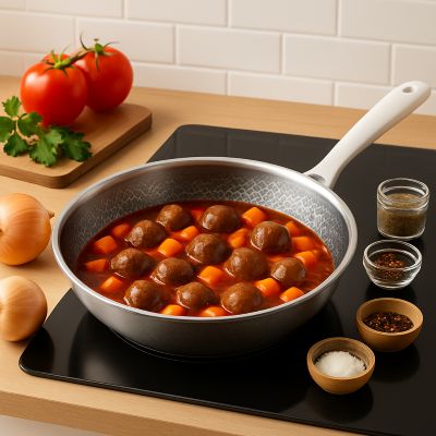 poele_inox_18_10_couvercle en verre trempe cuisson_ragout sur plaque induction
