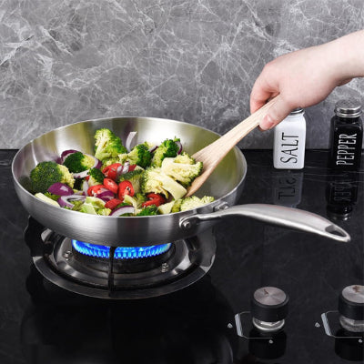 poele inox 18 10 cuisson saine tous projets culinaires frire et mijoter