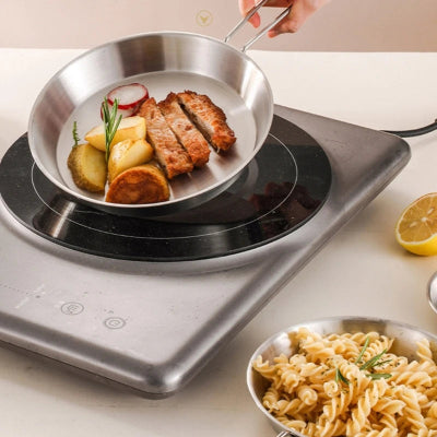 poele inox 18 10 en cuisson saine sur induction
