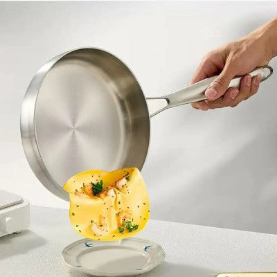 POELE EN INOX 18 10 NON TOXIQUE - CUISINE SAINE
