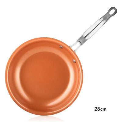 Poêle inox revêtement céramique caractéristiques 28 cm