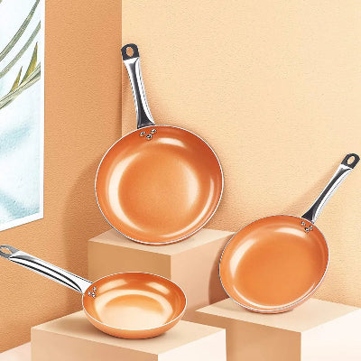 poêle inox revêtement céramique pour tous feux y compris induction