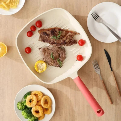 Poêle revêtement céramique spéciale grillades pour une cuisine saine