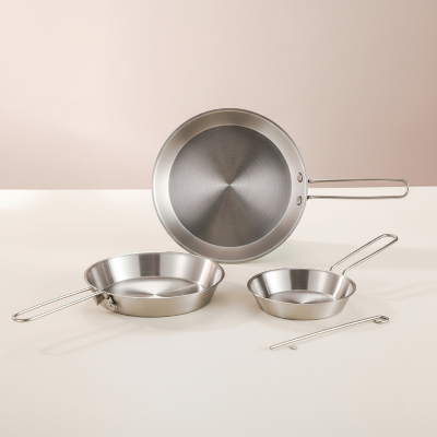 Set de poeles inox